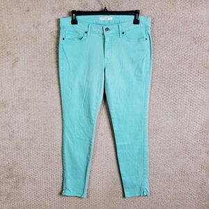 Rich & Skinny Jeans Womens 30 Skinny Mid Rise Light Blue Denim Stretch